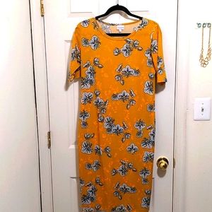 NWOT LuLaRoe Yellow Dress